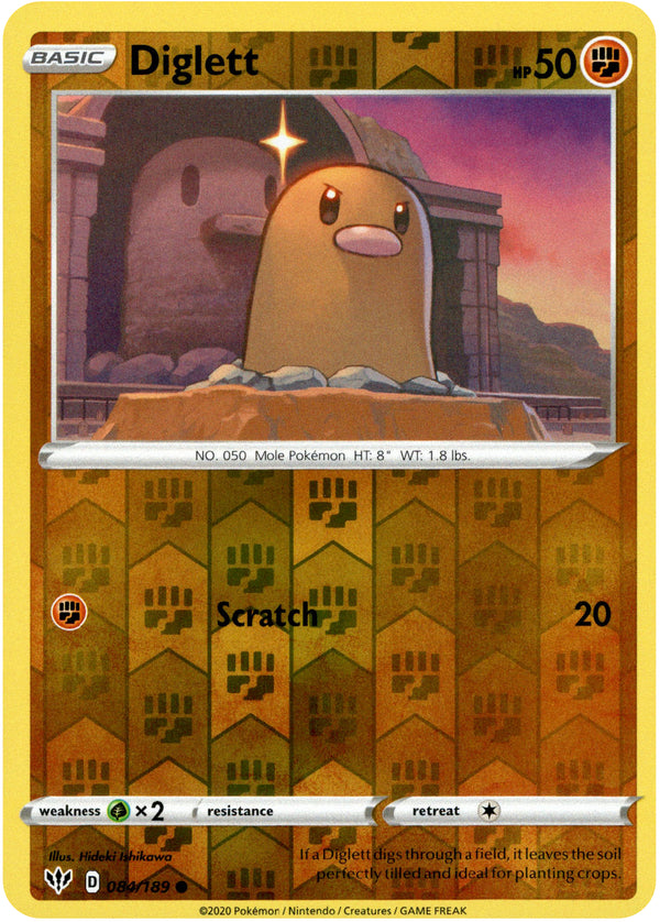 Diglett - 84/189 - Darkness Ablaze - Reverse Holo - Card Cavern