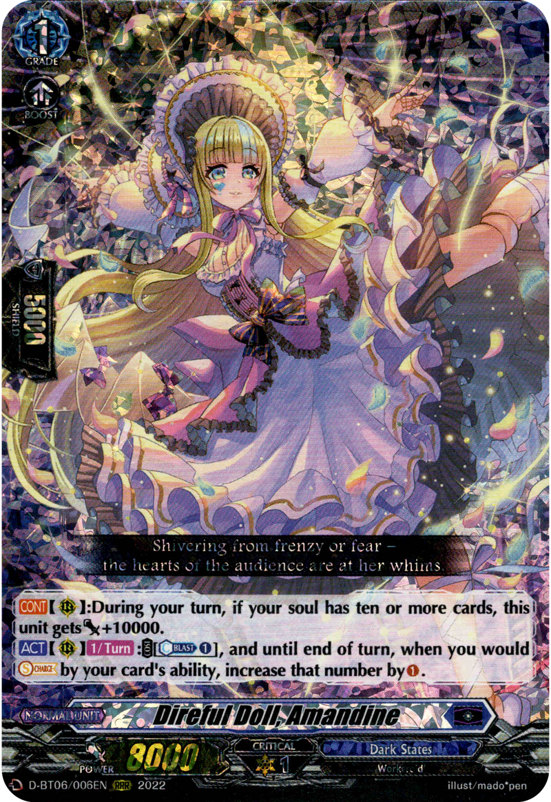 Direful Doll, Amandine - D-BT06/006EN - Blazing Dragon Reborn - Card Cavern