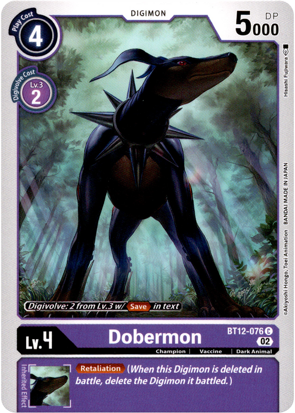 Dobermon - BT12-076 C - Across Time - Card Cavern