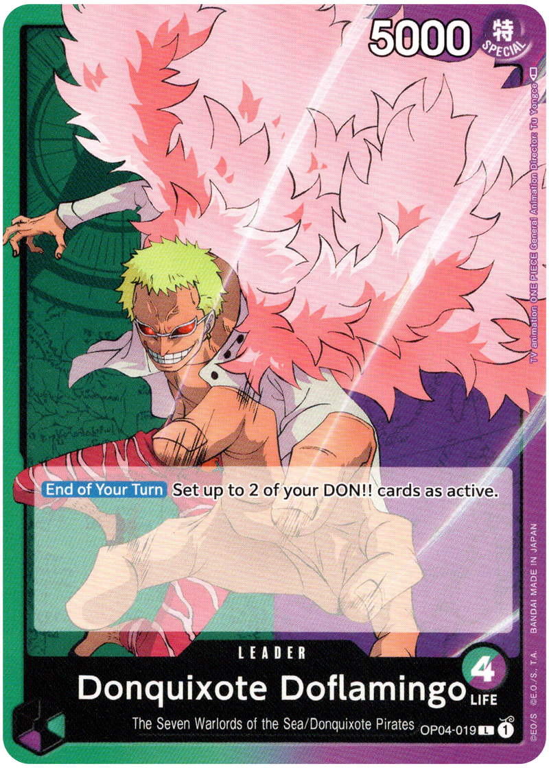 Donquixote Doflamingo - OP04-019 L - Kingdoms of Intrigue - Card Cavern