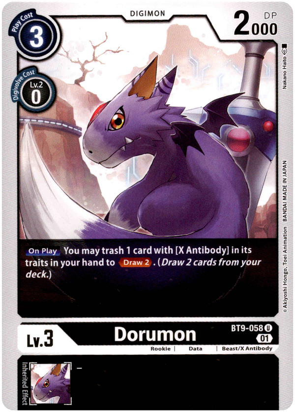 Dorumon - BT9-058 U - X Record - Card Cavern