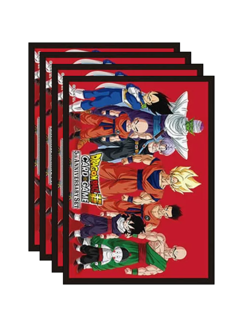 Dragon Ball Super CCG 5th Anniversary Set Card Sleeves: Z-Fighters 66 ct. - Bandai - Card Cavern