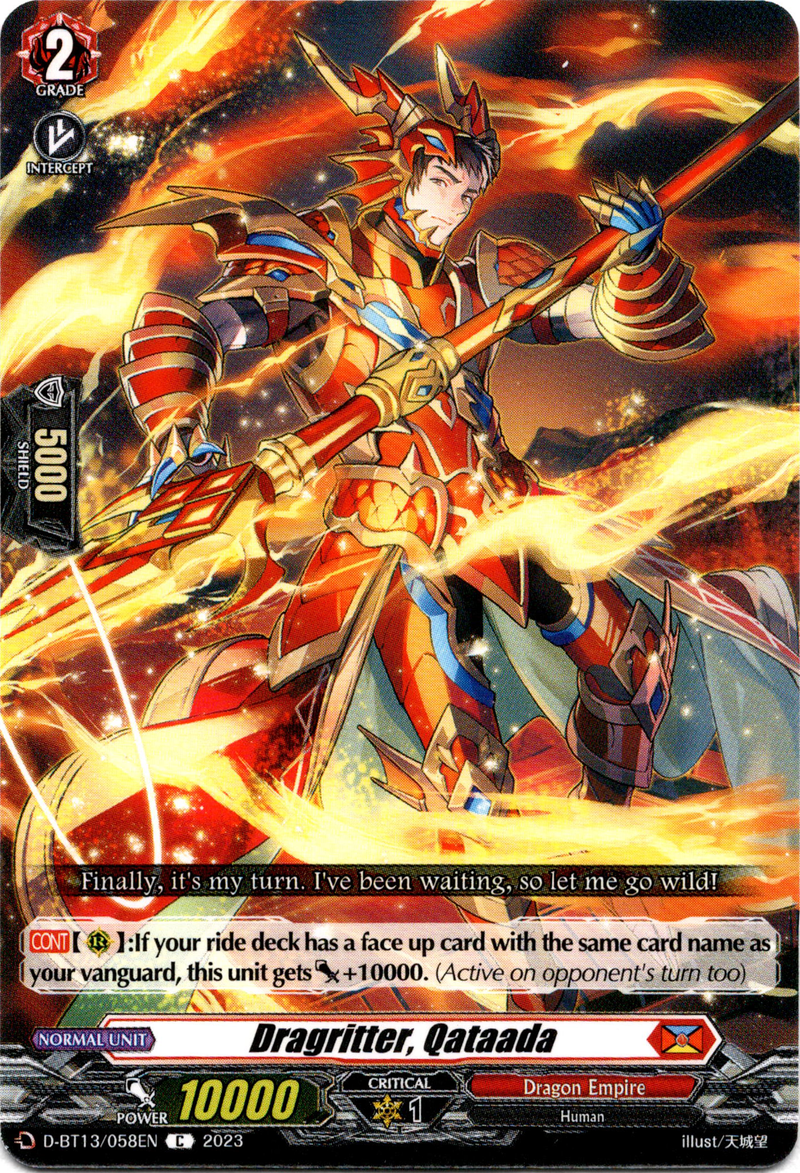 Dragritter, Qataada - D-BT13/058EN - Flight of Chakrabarthi - Card Cavern