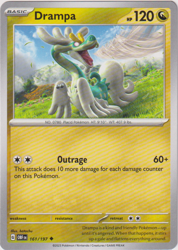 Drampa - 161/197 - Obsidian Flames - Card Cavern