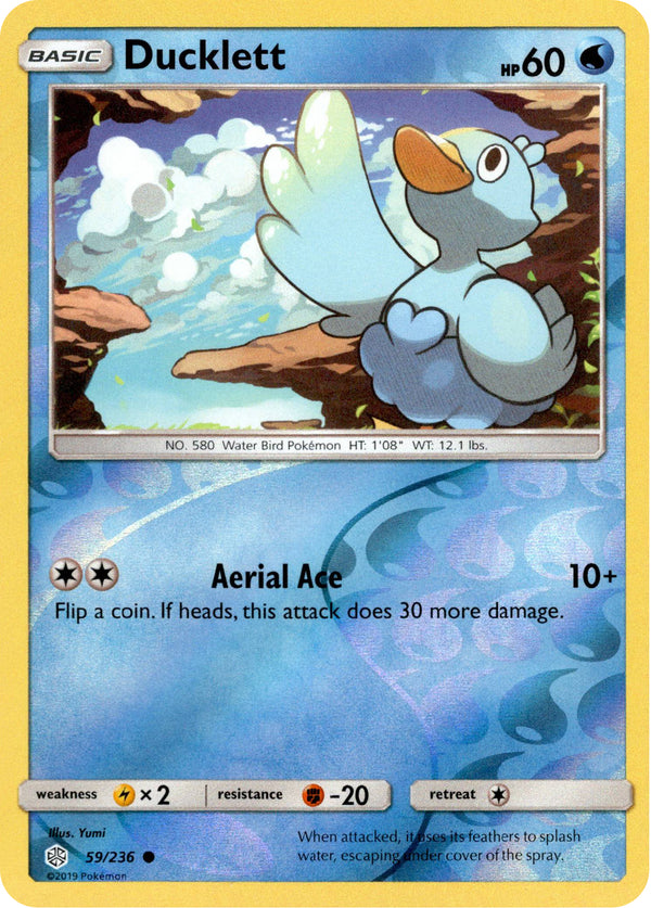 Ducklett - 59/236 - Cosmic Eclipse - Reverse Holo - Card Cavern