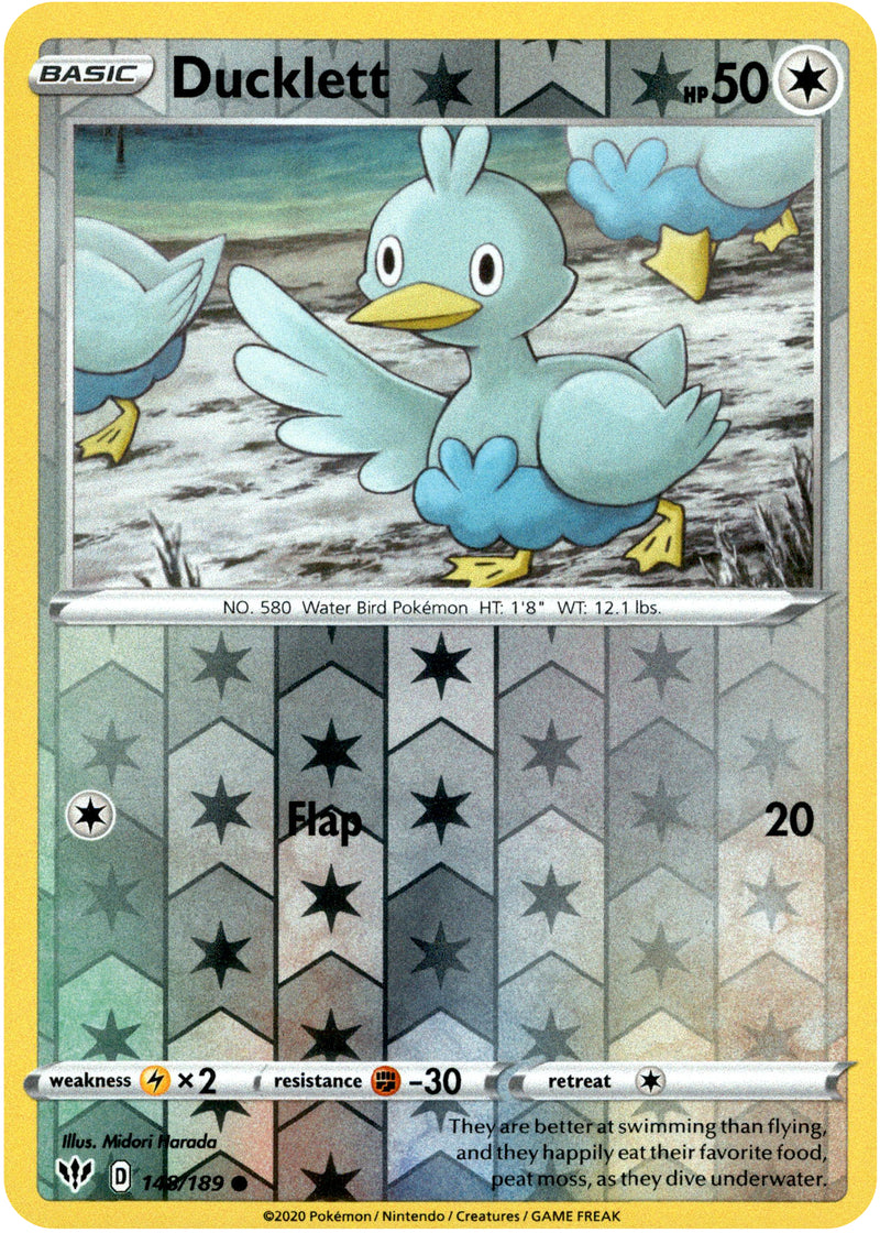 Ducklett - 148/189 - Darkness Ablaze - Reverse Holo - Card Cavern