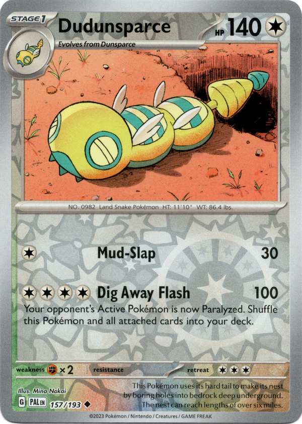 Dudunsparce - 157/193 - Paldea Evolved - Reverse Holo - Card Cavern