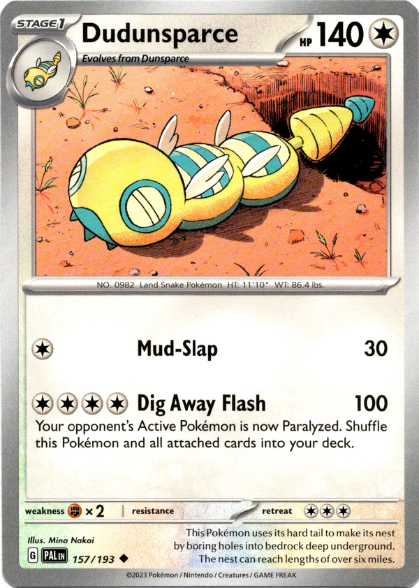 Dudunsparce - 157/193 - Paldea Evolved - Card Cavern