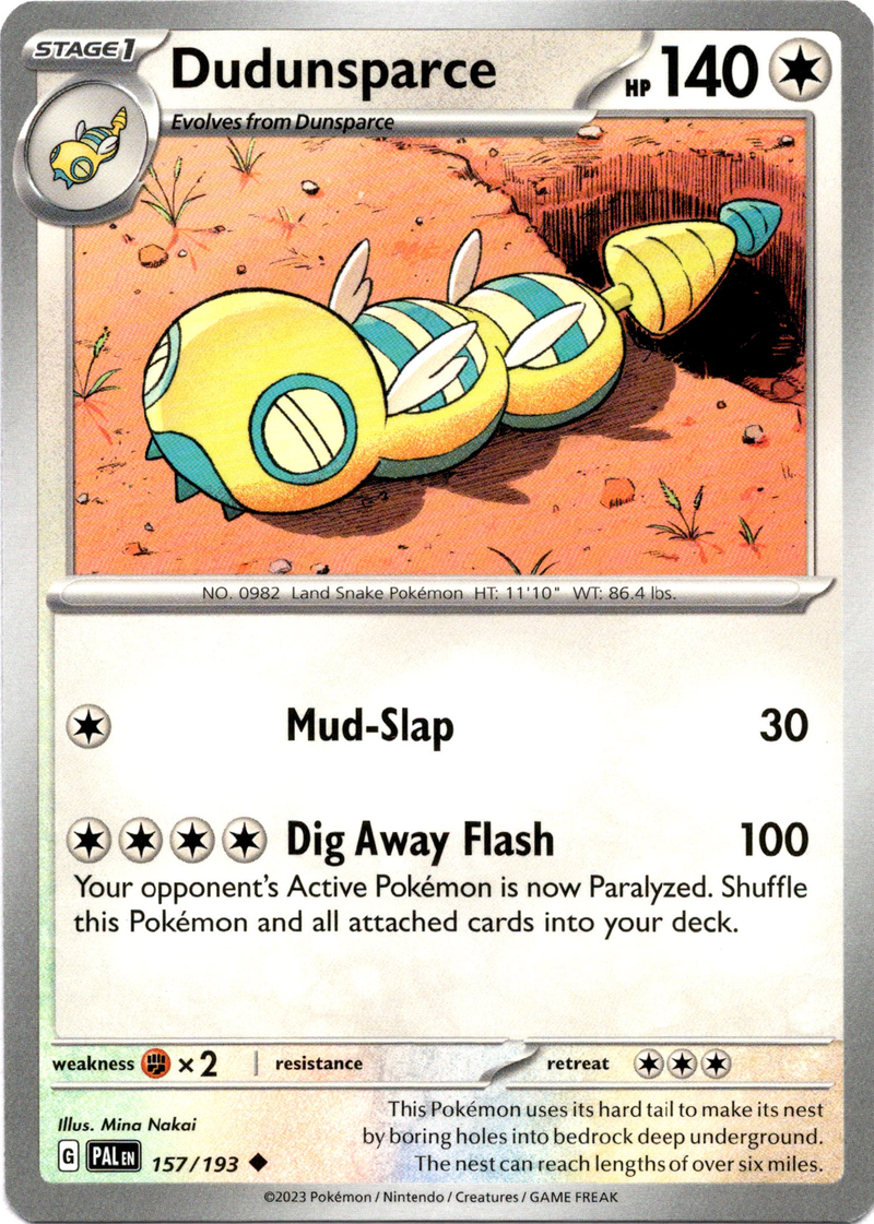 Dudunsparce - 157/193 - Paldea Evolved - Card Cavern