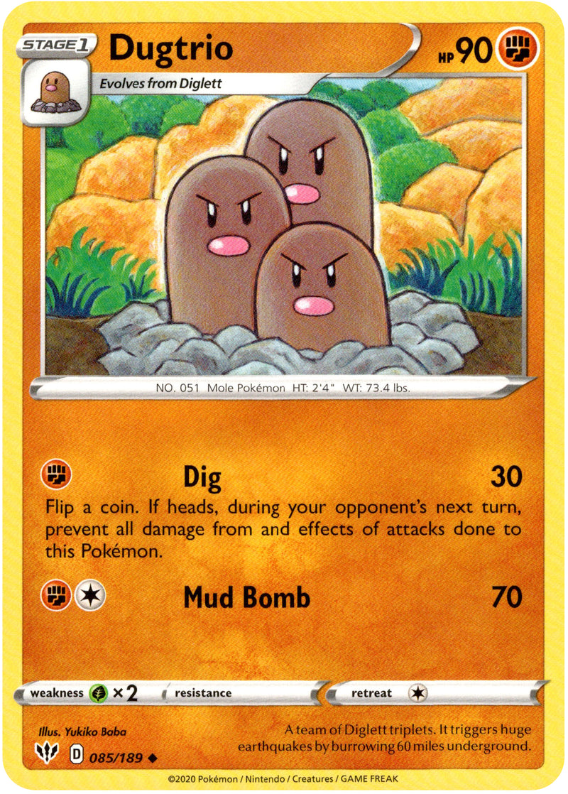 Dugtrio - 85/189 - Darkness Ablaze - Card Cavern