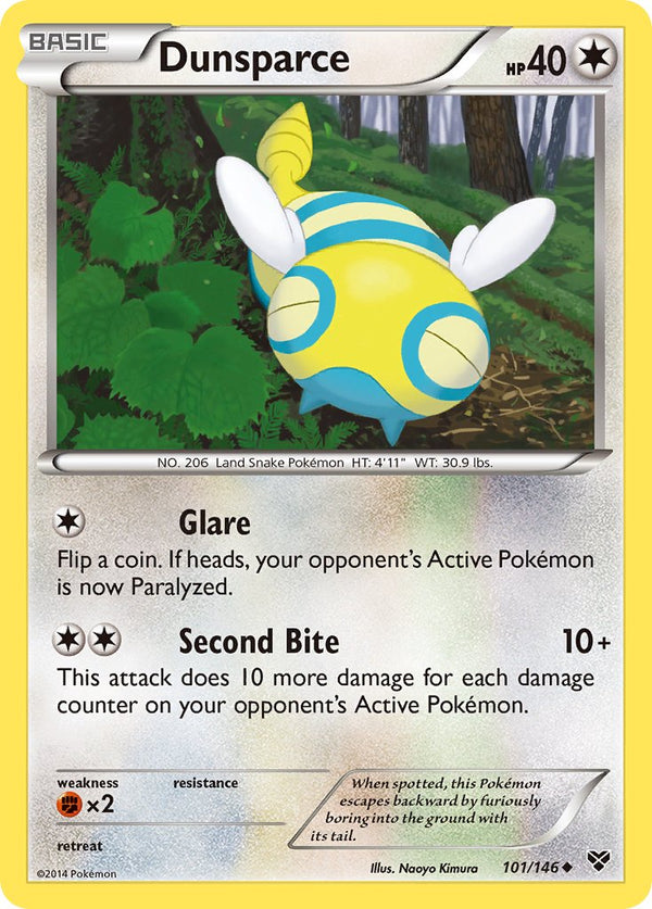 Dunsparce - 101/146 - XY Base - Card Cavern