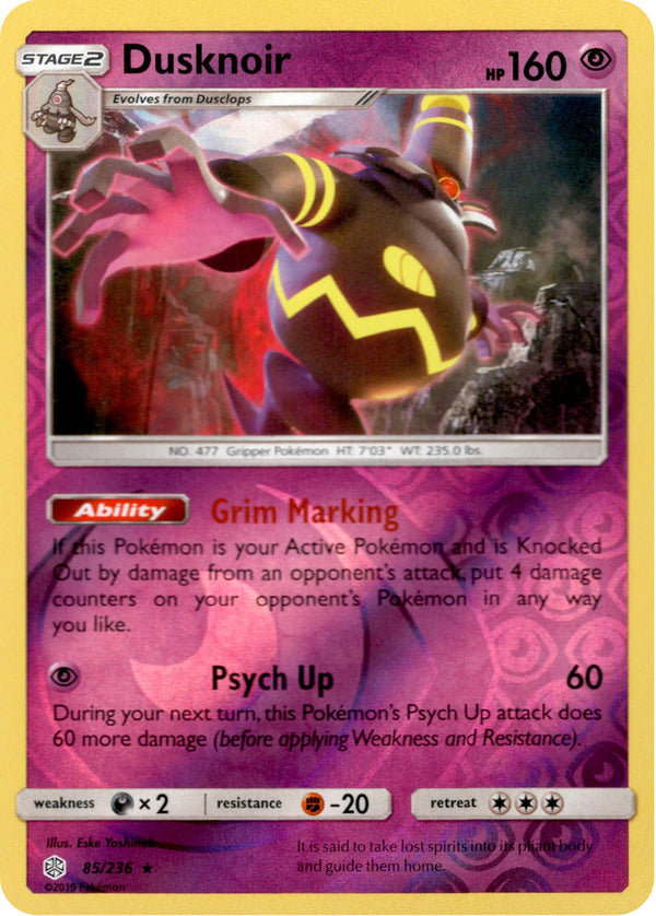 Dusknoir - 85/236 - Cosmic Eclipse - Reverse Holo - Card Cavern