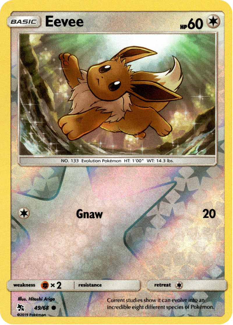 Eevee - 49/68 - Hidden Fates - Reverse Holo - Card Cavern