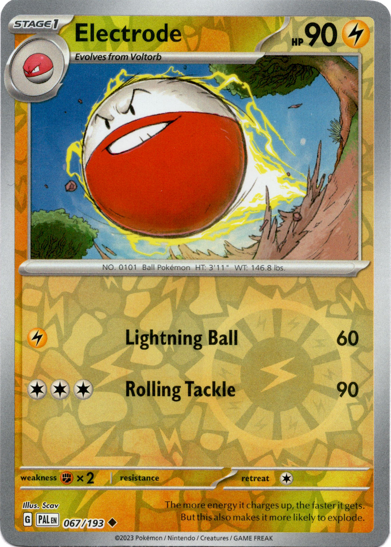 Electrode - 067/193 - Paldea Evolved - Reverse Holo - Card Cavern