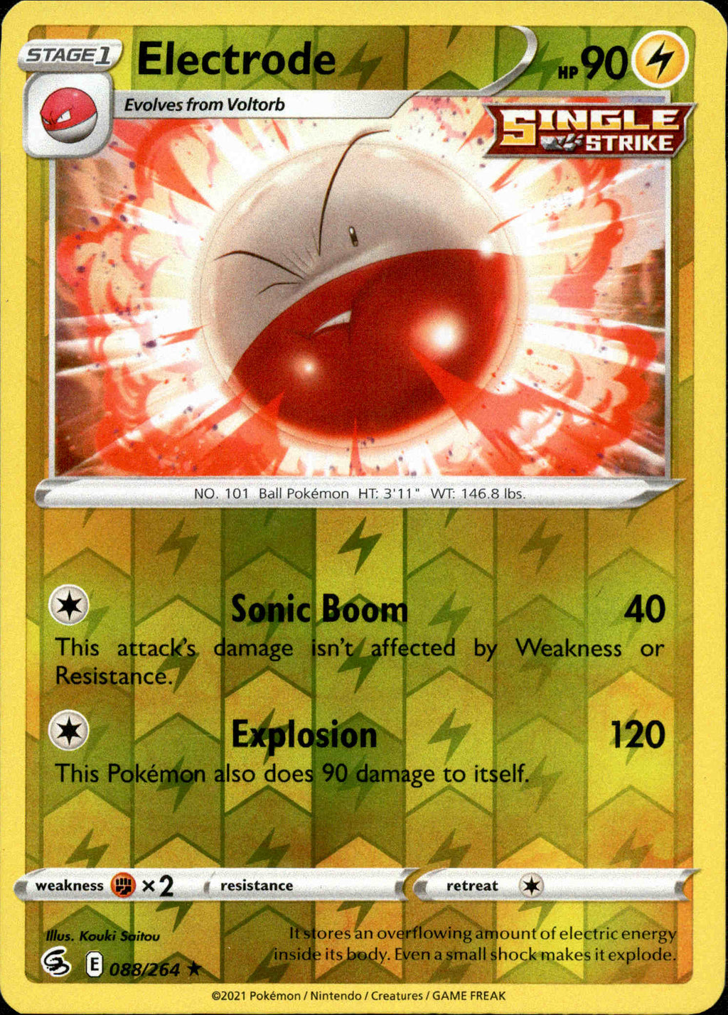 Electrode - 088/264 - Fusion Strike - Reverse Holo – Card Cavern ...