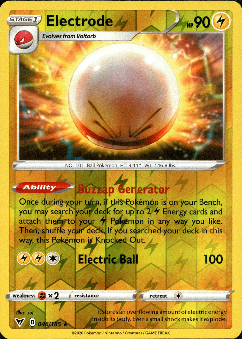 Electrode - 046/185 - Vivid Voltage - Reverse Holo - Card Cavern