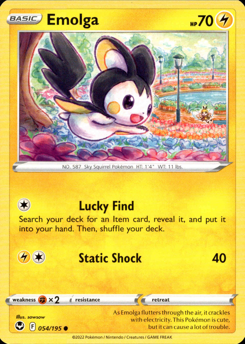 Emolga - 054/195 - Silver Tempest - Card Cavern