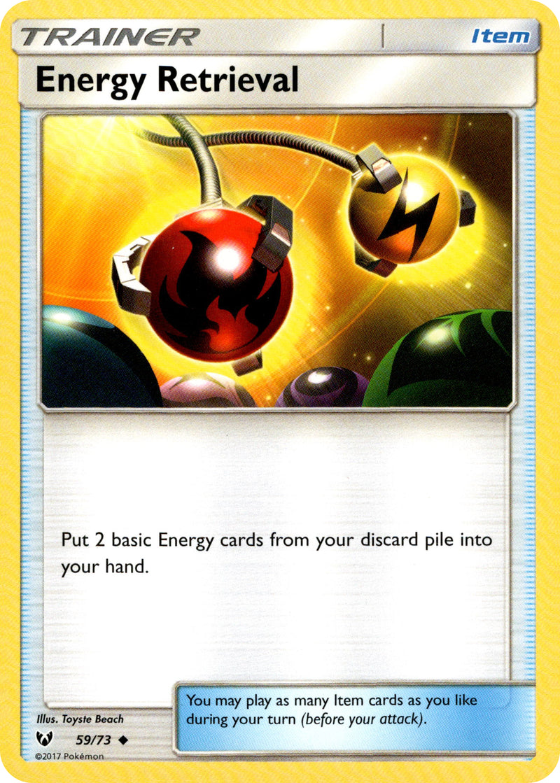 Energy Retrieval - 59/73 - Shining Legends - Card Cavern