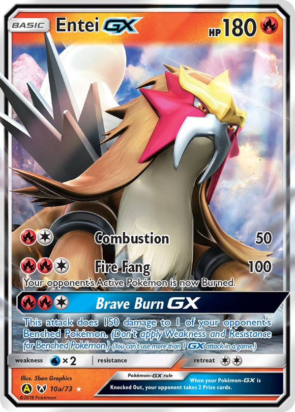 Entei GX - 10a/73 - Alternate Art Promo - Card Cavern