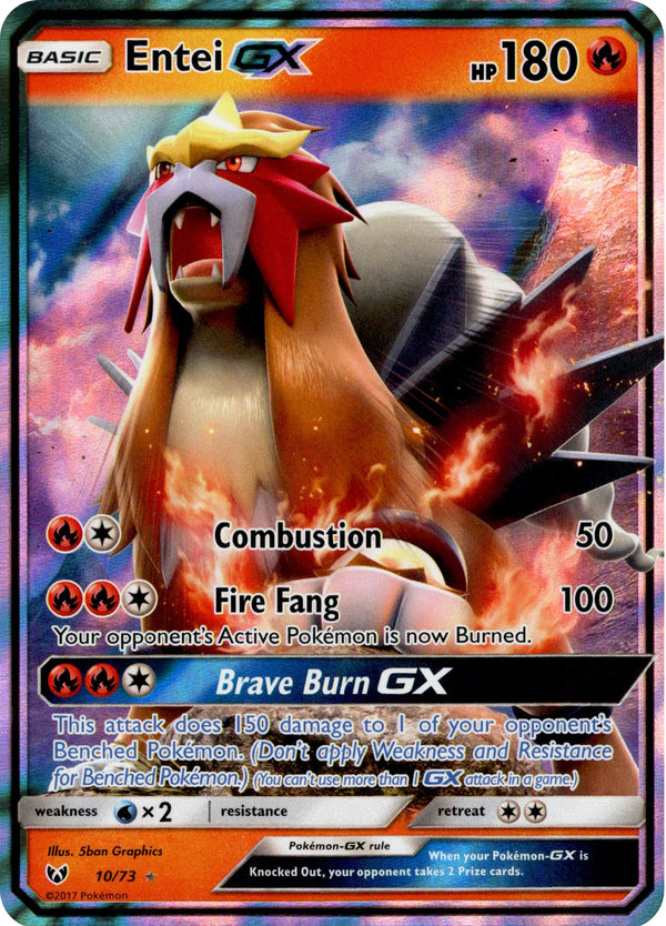 Entei GX - 10/73 - Shining Legends - Card Cavern