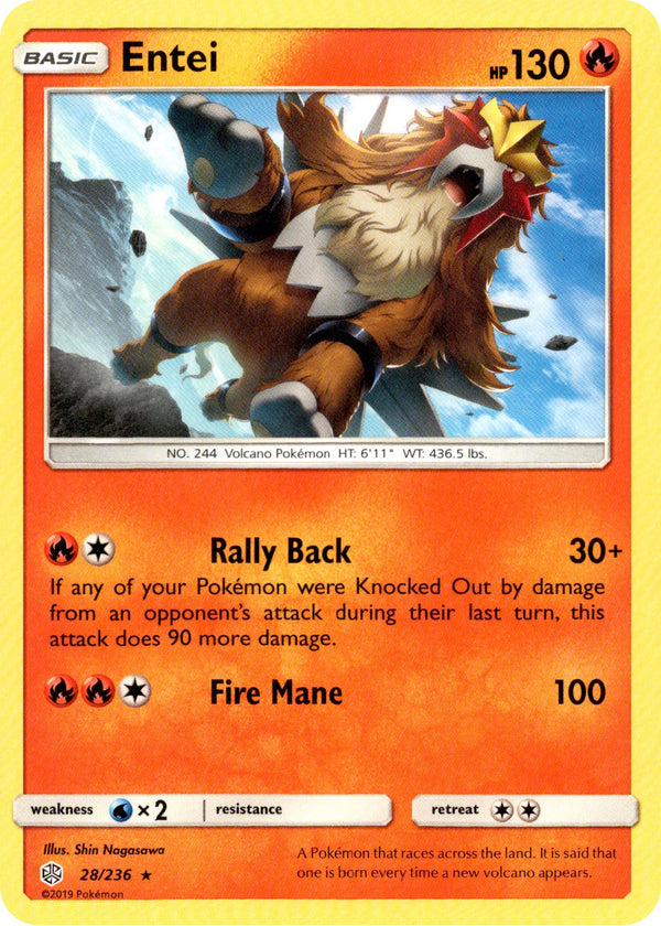 Entei - 28/236 - Cosmic Eclipse - Card Cavern