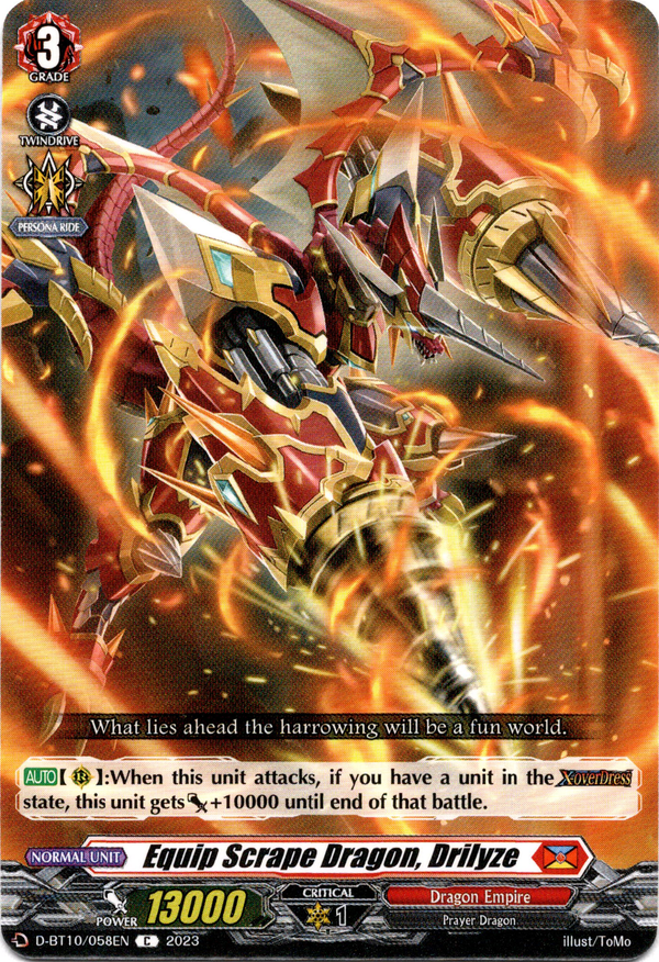 Equip Scrape Dragon, Drilyze - D-BT10/058EN - Dragon Masquerade - Card Cavern