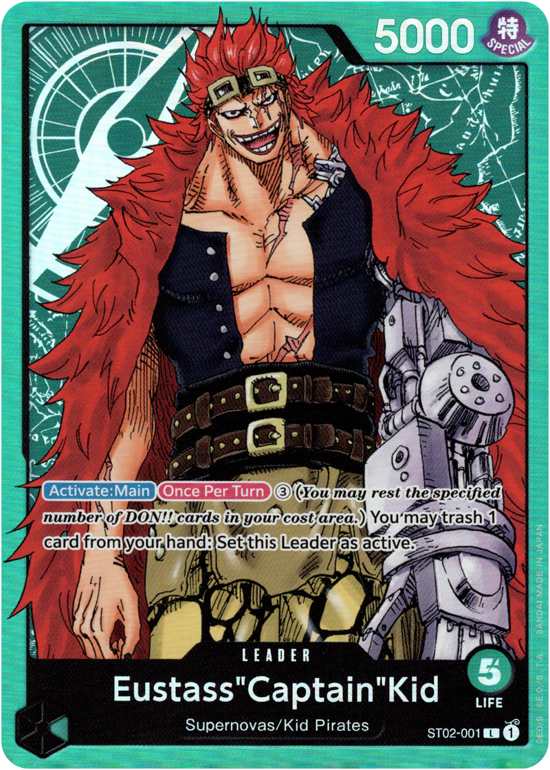 Eustass"Captain"Kid - ST02-001 L - Starter Deck - Foil - Card Cavern