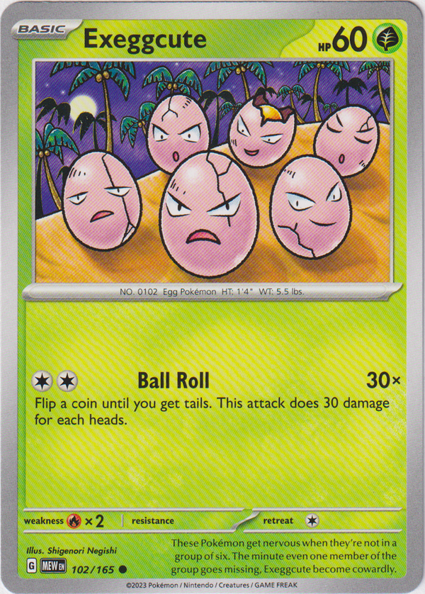 Exeggcute - 102/165 - Scarlet & Violet 151 - Card Cavern