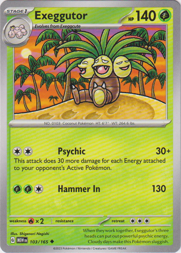 Exeggutor - 103/165 - Scarlet & Violet 151 - Card Cavern