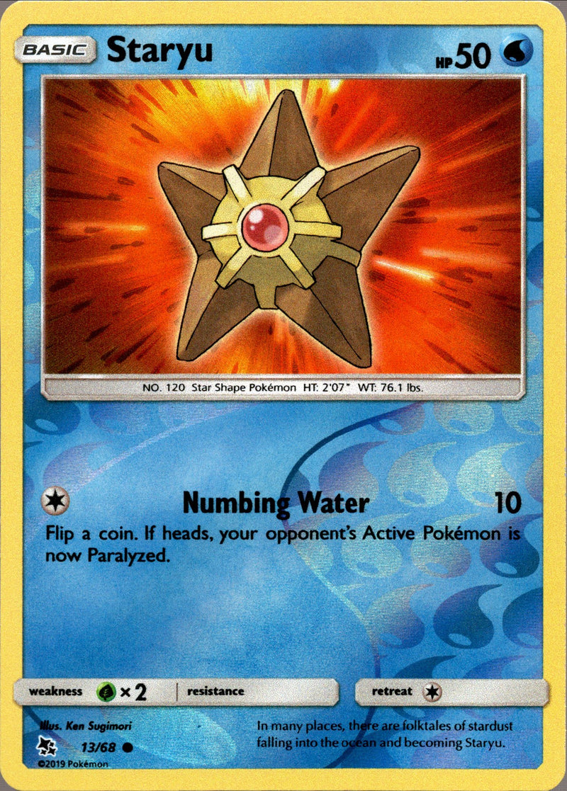 Staryu - 13/68 - Hidden Fates - Reverse Holo - Card Cavern