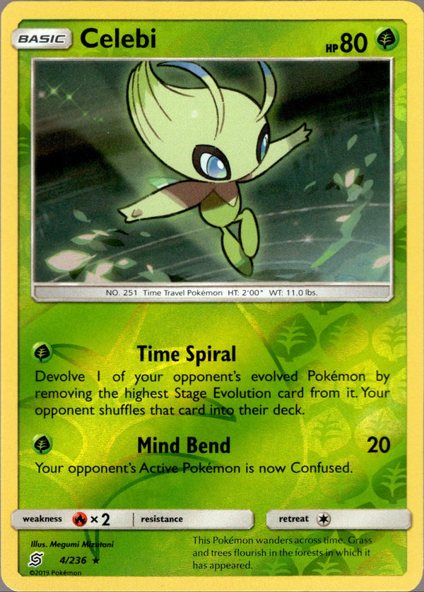 Celebi - 4/236 - Unified Minds - Reverse Holo - Card Cavern