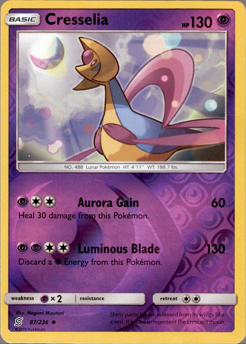 Cresselia - 87/236 - Unified Minds - Reverse Holo - Card Cavern