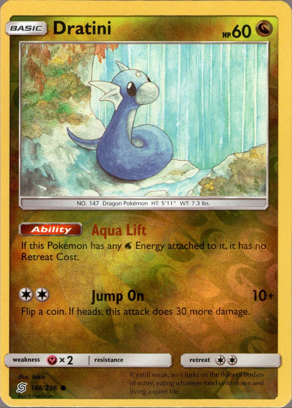 Dratini - 148/236 - Unified Minds - Reverse Holo – Card Cavern Trading ...