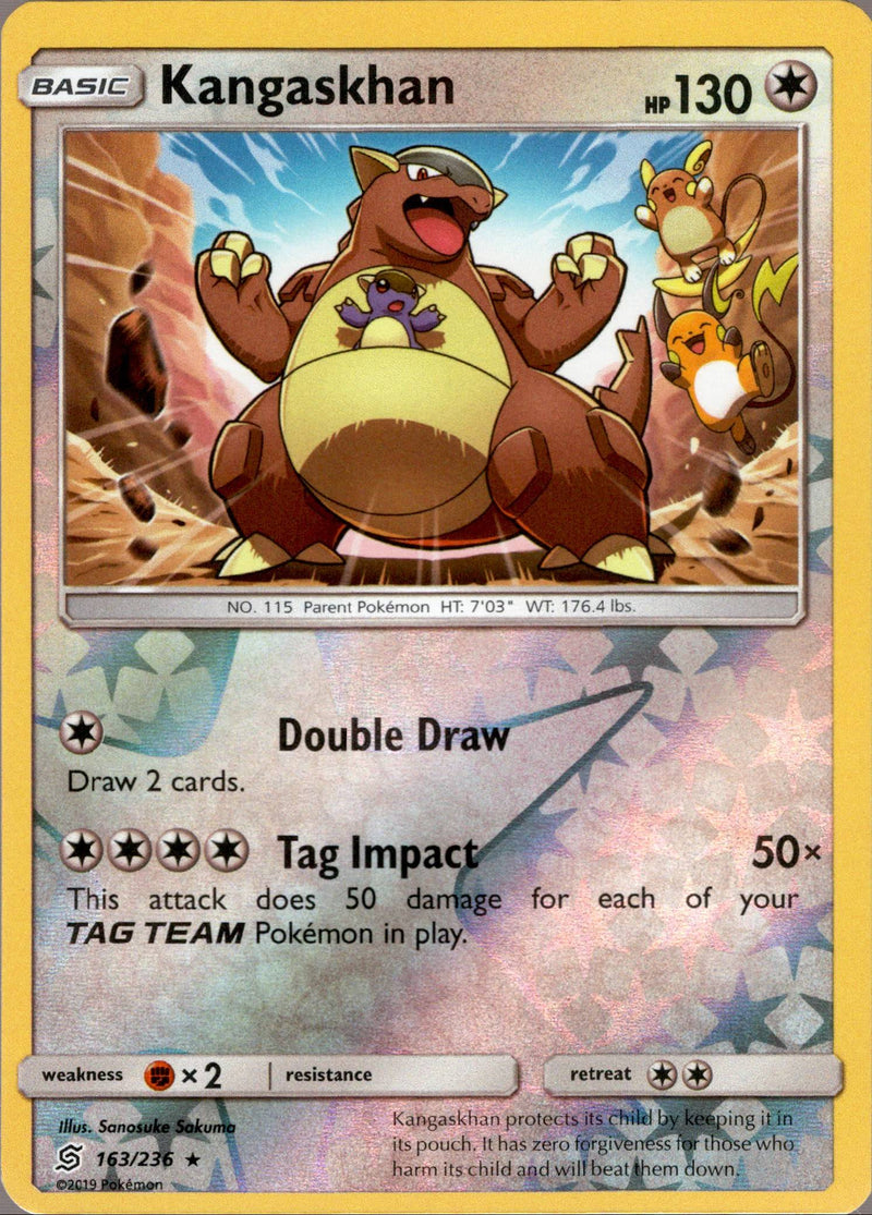 Kangaskhan - 163/236 - Unified Minds - Reverse Holo - Card Cavern