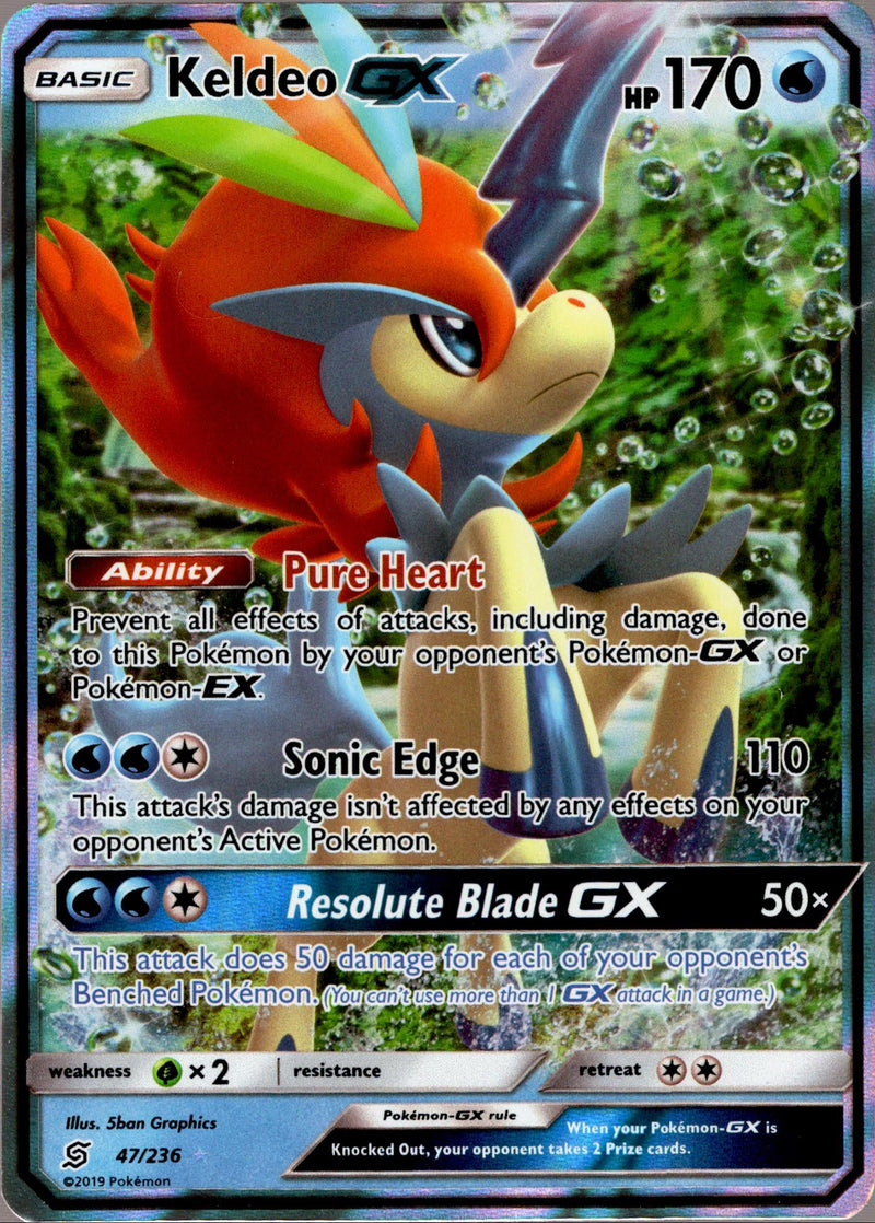 Keldeo GX - 47/236 - Unified Minds - Card Cavern