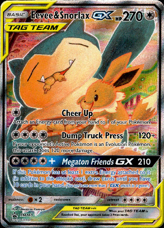 Eevee & Snorlax GX - SM169 - Sun & Moon Promo - Card Cavern