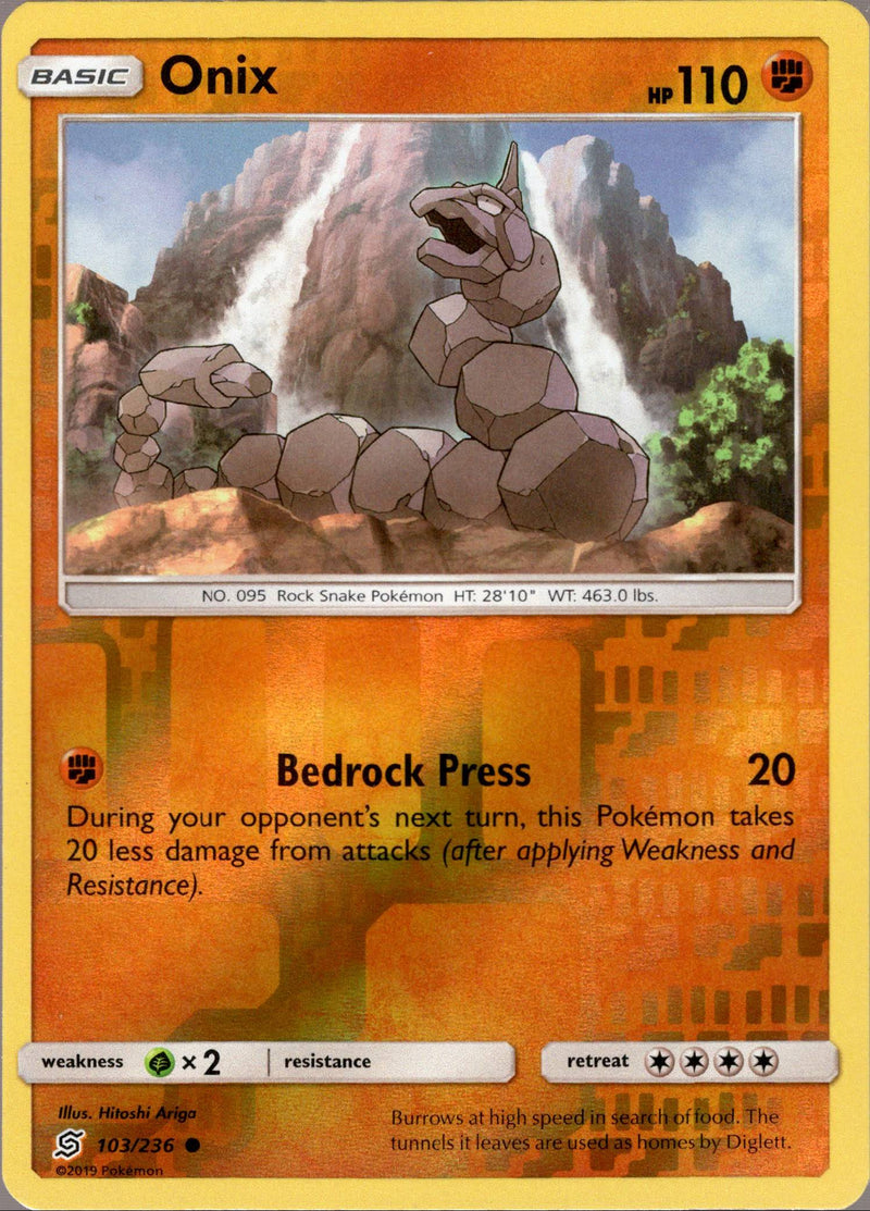 Onix - 103/236 - Unified Minds - Reverse Holo - Card Cavern