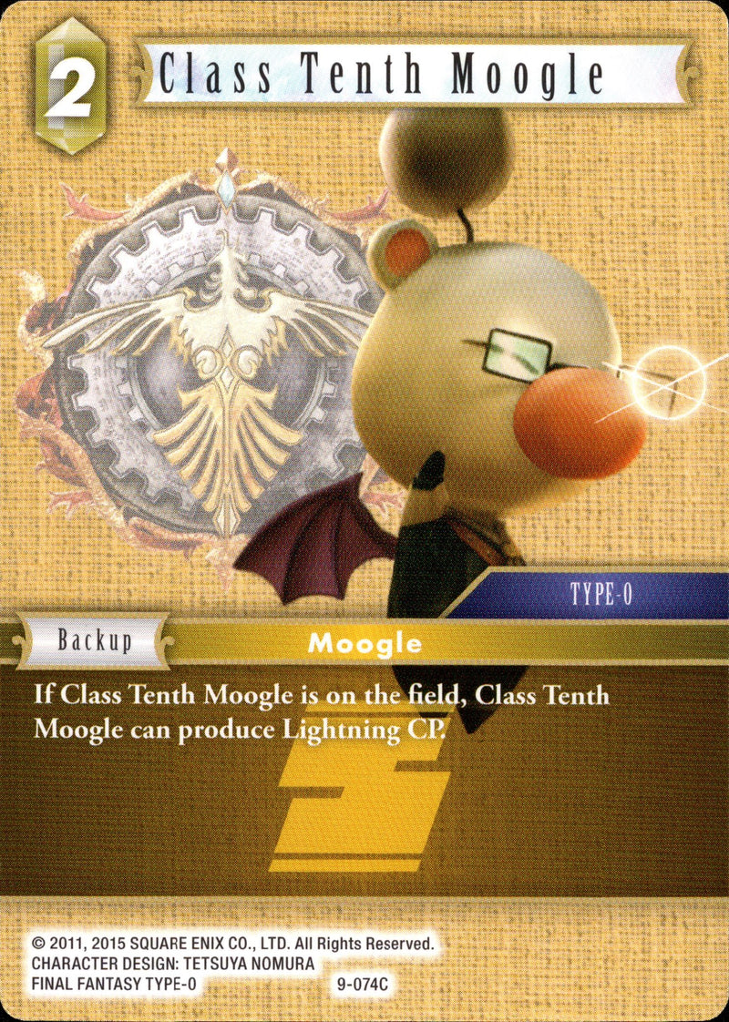 Class Tenth Moogle - 9-074C - Opus IX - Card Cavern