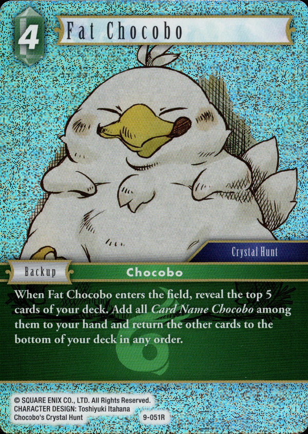 Fat Chocobo - 9-051R - Opus IX - Foil - Card Cavern