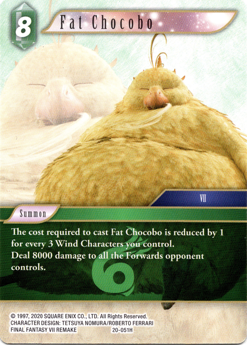 Fat Chocobo - 20-051H - Dawn of Heroes - Card Cavern