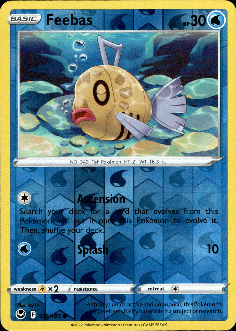 Feebas - 039/195 - Silver Tempest - Reverse Holo - Card Cavern