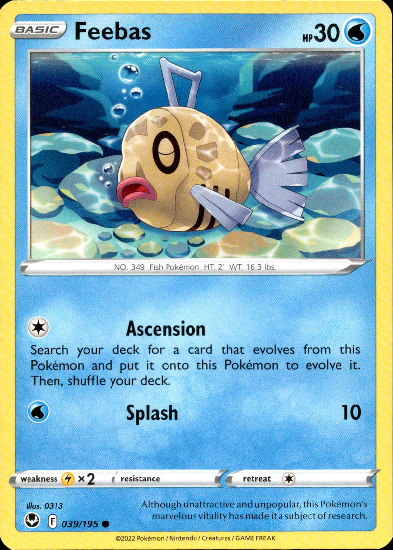 Feebas - 039/195 - Silver Tempest - Card Cavern