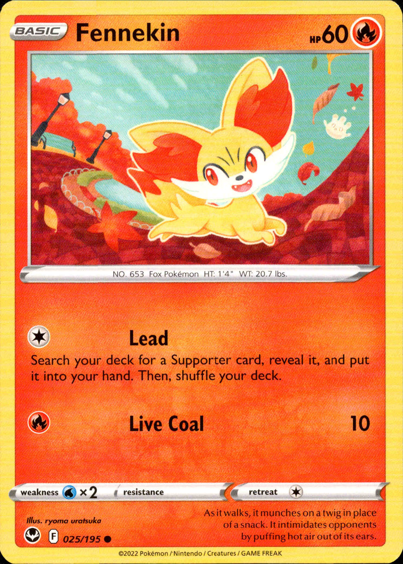 Fennekin - 025/195 - Silver Tempest - Card Cavern