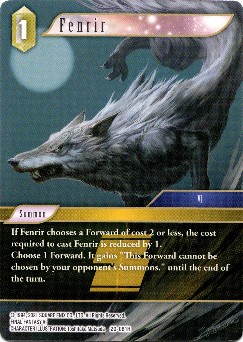 Fenrir - 20-081H - Dawn of Heroes - Card Cavern