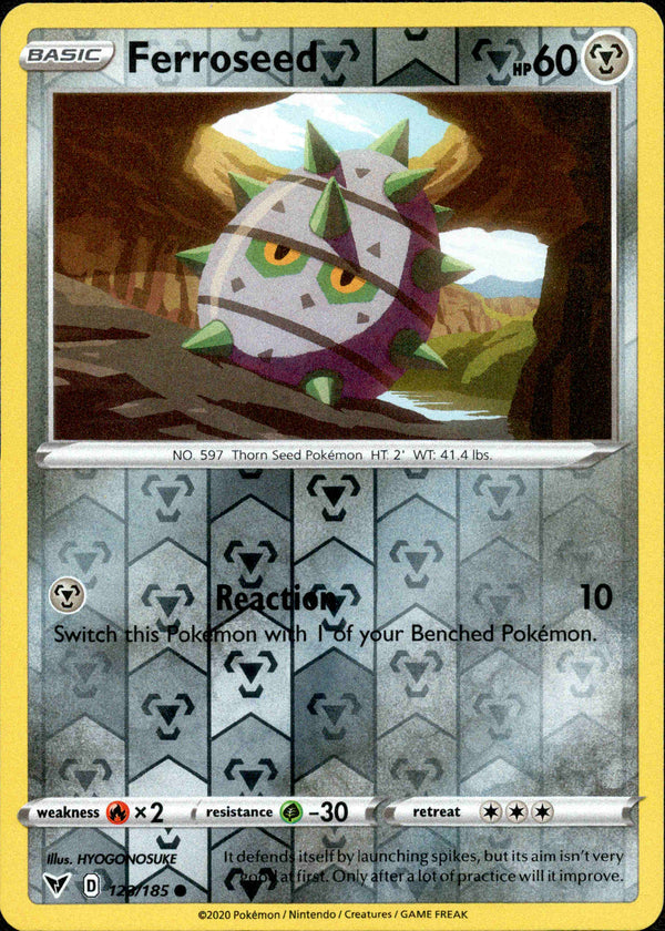 Ferroseed - 123/185 - Vivid Voltage - Reverse Holo - Card Cavern