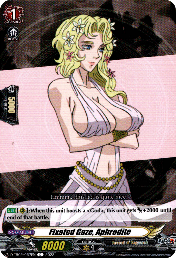 Fixated Gaze, Aphrodite - D-TB02/067EN - Record of Ragnarok - Card Cavern