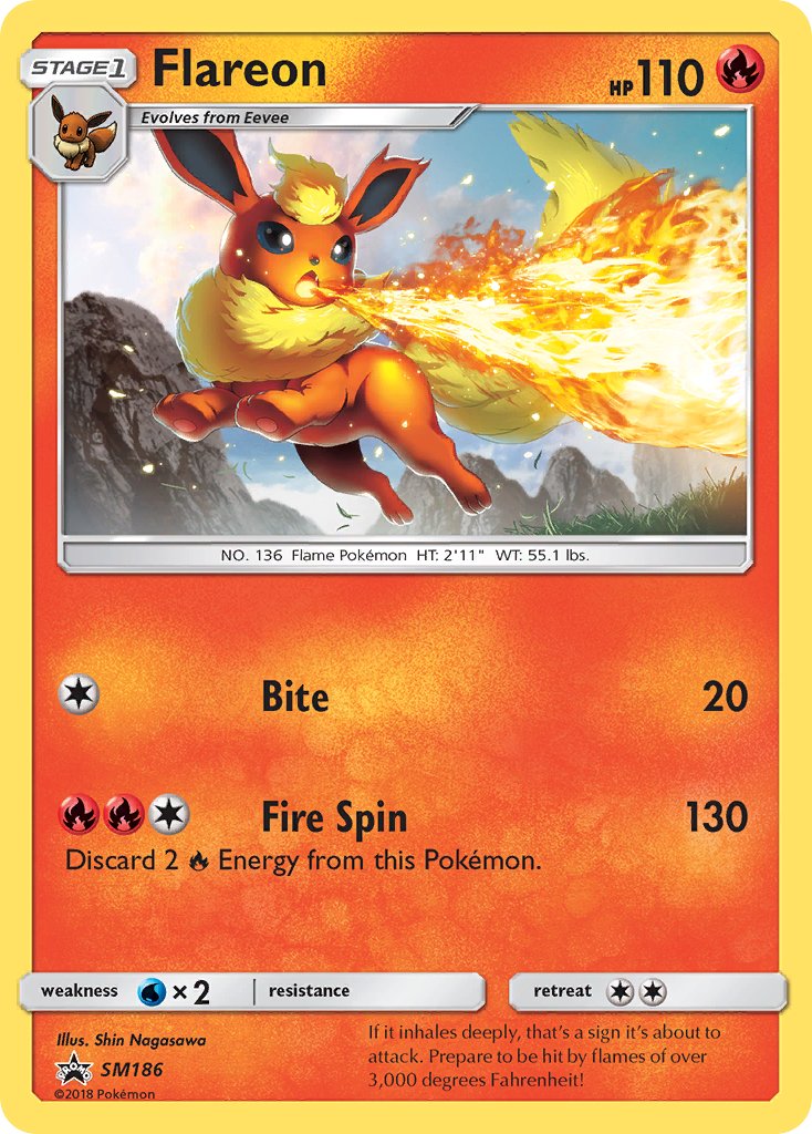 Flareon - SM186 - Sun & Moon Promo - Card Cavern