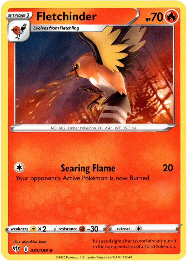 Card Galarian Sirfetch'd 98/189 da coleção Darkness Ablaze