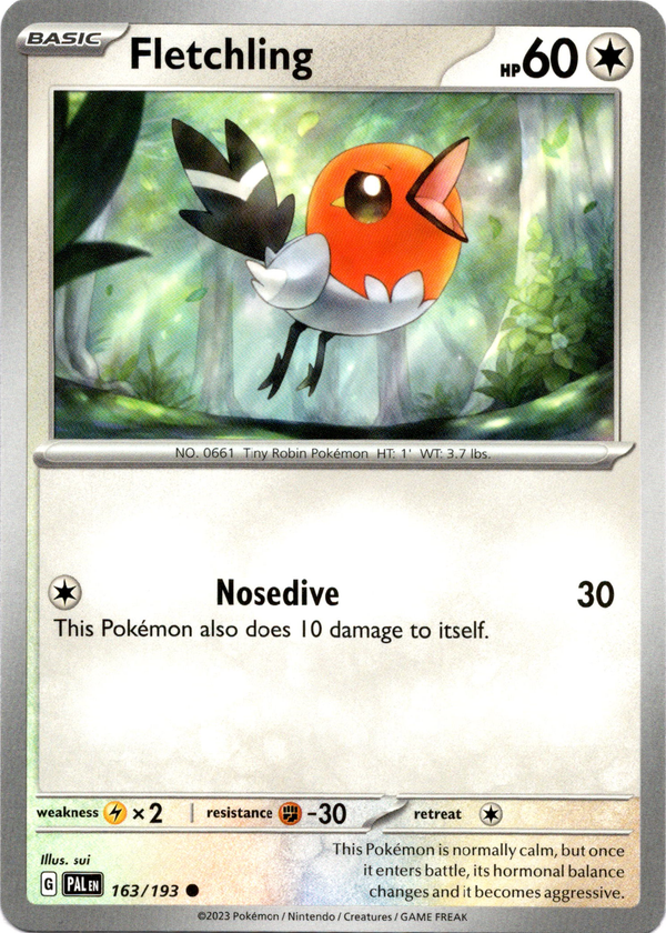 Fletchling - 163/193 - Paldea Evolved - Card Cavern