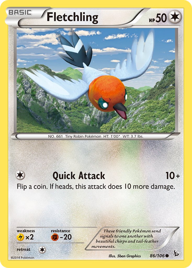 Fletchling - 86/106 - Flashfire - Card Cavern